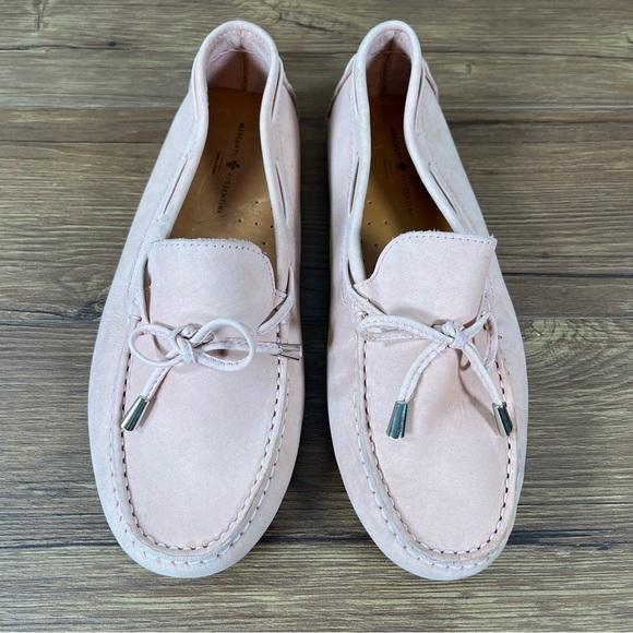 Mercanti Fiorentino Pink Suede Slip-On Loafers Women’s Size 9.5 Shoes Flats - Picture 9 of 12